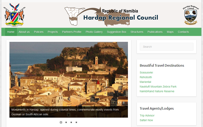 Hardap Region Council – Website